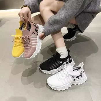 women Sneakers Light Running Tennis Shoes women High Quality Breathable Fashion Sneakers Women Comfortable Large size Sneakers 36 жёлтый