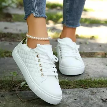Women Sneakers New Fashion Breathable Flat Sneakers Woman Soft Sole Walking Shoes for Women Casual Sneakers Zapatos De Mujer 35 чёрный