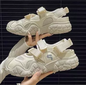 Women Sneakers Trend Fashion Hook&loop Sports Sandals 2024 Summer Light Running Shoes Female Outdoor Hiking Climbing Sneakers 35