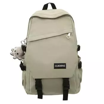 Женский однотонный рюкзак Мужской рюкзак большой вместимости для школы Рюкзак для кампуса для старшеклассников чёрный