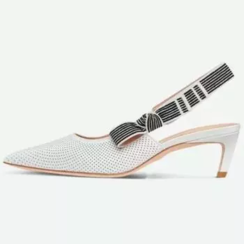 Women Srping High Heeled Shoes for Woman s Pointed Toe Elastic Cord Low Heels Butterfly-Knot Pumps Mujer Party Wedding Shoe 35