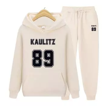 Женский костюм с капюшоном Band Rapper Kaulitz 89 Женская толстовка с капюшоном + штаны Комплект из двух предметов толстовка с капюшоном S