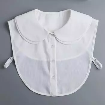 Женская Милая Хлопковая Рубашка Съемный Воротник Девочки Осенняя Ложный Воротник Блузка Свитер Съемный Воротник Рубашки Ложный Воротник