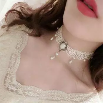Women Sweet Women s 2Colors Retro Fashion Chosen FS New Lady Choker Necklace Gothic Lace