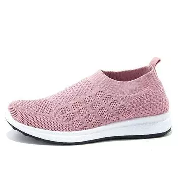 Women Vulcanized Shoes High Quality Women Sneakers Slip on Flats Shoes Women Loafers Plus Size 43 Walking Flat Tenis Feminino 5 красный