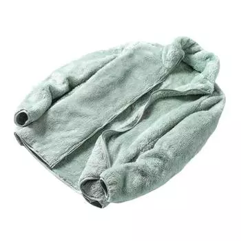 Женское зимнее пальто с толстым воротником-стойкой, двухсторонней флисовой защитой шеи, застежкой-молнией, однотонное M розовый