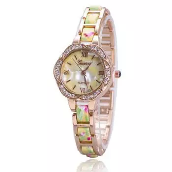 Womens Fashion Trendy Watch Alloy Band World Time Function Supplies Collection