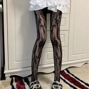 Womens Fishnet Sexy Stockings European and American Thigh High Nonslip Pantyhose Overknee Black Lace Mesh Stretch Stocking one size