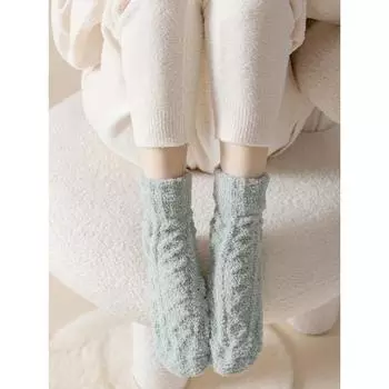 Womens Fuzzy Socks Slipper Winter Fluffy Comfy Cozy Socks Cabin Warm Home Socks EU 35-45