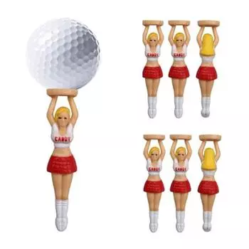 Womens Girl Golf Tee Golf Practice Golf Ball Tees Cheerleaders Tee Golf Ball Holder Lady Golf Tee 1
