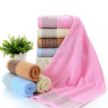 Womens Mens Hand Towel Microfiber Household Bathroom Hand FaceSolid Color Quick Dry Hair Absorbent Gym Sport Towel 35x75&1pc розовый