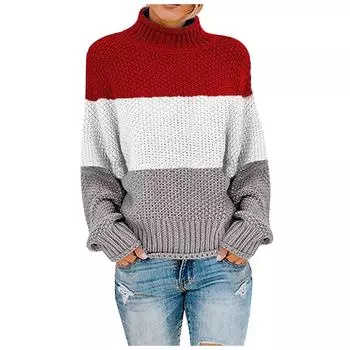 Womens Off The Shoulder Sweater Casual Knitted Loose Long Sleeve Pullover XXXL