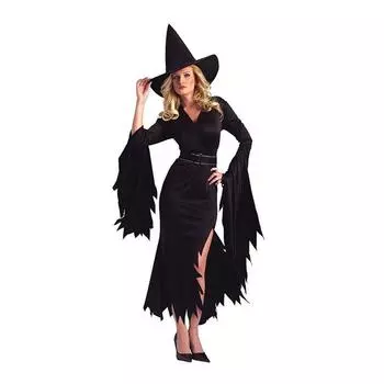 Womens Outfit Halloween Witch Cosplay Enchantress Costume Sleeveless Fancy Dress 4,L