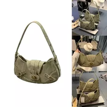 Womens PU Shoulder Bag Female All-matching Tote Bag Korean Style Casual Handbag Girls Underarm Bag Summer Shopping Bag