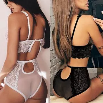 Womens Sexy Lace Lingerie Nightwear Underwear Gstring Babydoll Dress Sleepwear XL