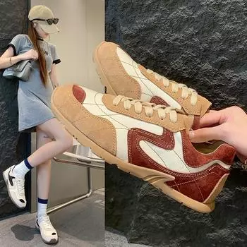 Женская обувь, новый модный тренд, дышащие кроссовки из искусственной кожи, женские удобные повседневные туфли на платформе с мягкой подошвой, Zapatos Mujer 35 хаки