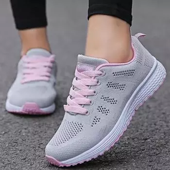 Womens Sneakers Fashion Lightweight Comfortable Mesh Breathable Sneakers Couple Sports Shoes Outdoor Tennis Shoes for Women 35 чёрный