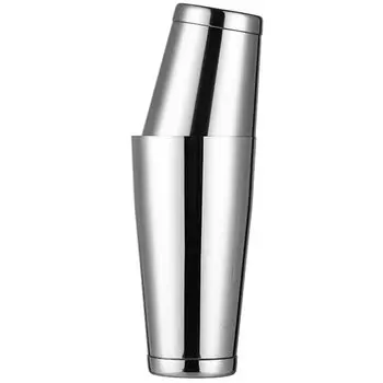 WOMLEX Boston Cocktail Shaker 820ml and 550ml (Silver) серебряный