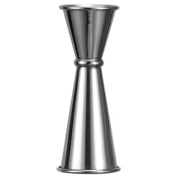 WOMLEX Measuring Cup Cocktail Measuring Cup Graduated Double Ended Stainless Steel Roll Rim Cocktail Measuring Cup 30/60ml (30ml / 45ml, Silver) серебряный