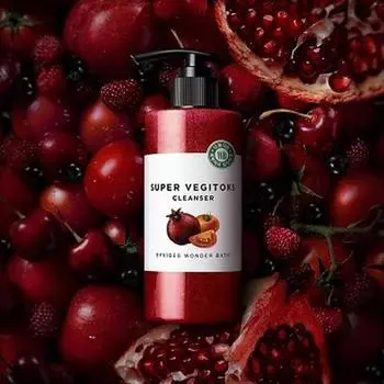 WONDER BATH Wonder Bath Super Vegitoks Очищающее средство [КРАСНЫЙ] 300 мл 1ea
