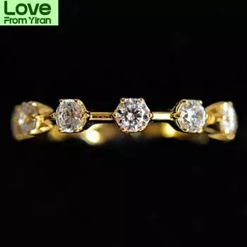 Wong Rain 925 стерлингового серебра, созданный муассанит драгоценный камень обручальное кольцо простые индивидуальные парные кольца ювелирные изделия оптом 5 белый