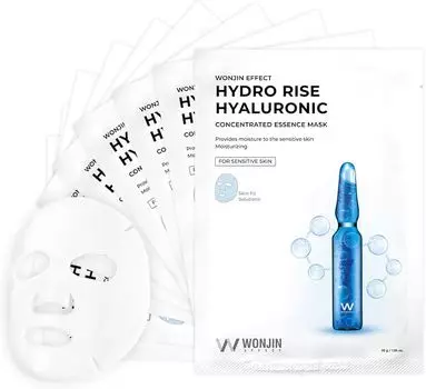 WONJIN EFFECT HYDRO RISE MASK - 30 г*10 шт., Антивозрастная, Увлажняющая, Корейская косметика, Kbeauty, образец