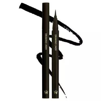 Wonjungyo Drawing Liner 01 Настоящий черный Жидкая подводка Водостойкая Смывается горячей водой кисточка [Официально] 0,5 мл / Не размазывается Ультратонкая
