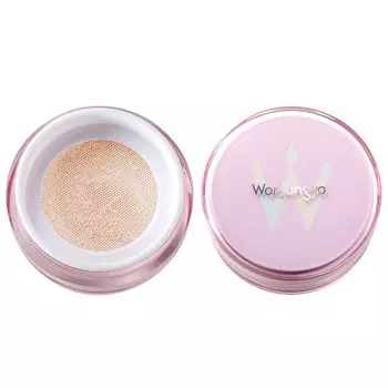 Wonjungyo Fixing Blur Powder N Пудра для лица, предотвращающая осыпание макияжа, простая, 13 г, мягкая текстура для покрытия пор (02 Бежевый)