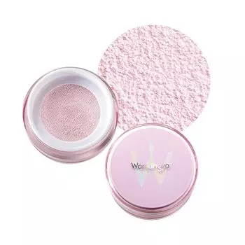 Wonjungyo Fixing Blur Powder N Пудра для лица, предотвращающая осыпание макияжа, простая, 13 г, мягкая текстура для покрытия пор (01 Розовый)