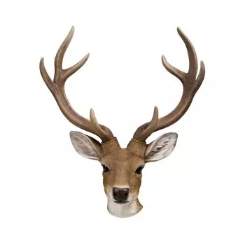 Woobia Голова животного настенное украшение олень 41 x x 51 см кукольная фигурка украшение животное садовое украшение олень H15170 19.5