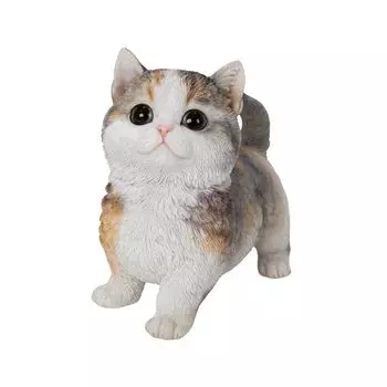 Woobia Munchkin Brown Black and White 16 x x 15cm Doll Figure Ornament Animal Garden Decoration Cat 8.5 H24086-1