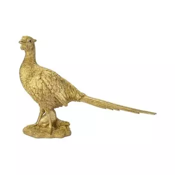 Woobia Pheasant Gold 52 x 14 x 35 см кукольная фигурка украшение животное садовое украшение птица H12368-12