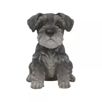 Woobia сидящая шнауцер 17 xx см кукла фигурка украшение животное садовое украшение собака H14020 12.5 17.5