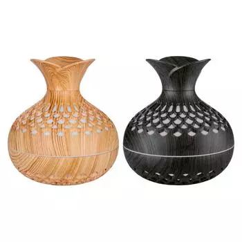 Увлажнитель воздуха в вазе с деревянной текстурой, портативный, легкий, компактный, бесшумный, автоматический