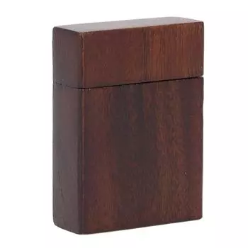 Wood Guitar Pick Box Black Walnut Wood Unique Lighter Shape Smoothly Vintage Guitar Pick Holder