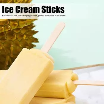 Wood Ice Cream Sticks for DIY Art Craft Project Wooden Handwork Making Set Accessories Ice Cream Sticks Art Crafts Sticks