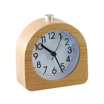 Wood Small And Exquisite Travel Alarm - Wake Up Gently Without Noise Gentle Wakeup Tone Snooze Function Light Button