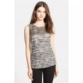 Wood Tencel Stripes Base Clothing Suit Skirt Fashion Vest Striped vest M