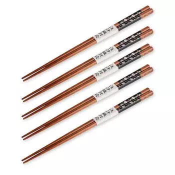 Wooden Black Rabbit Set of 23cm J-kitchens Dishwasher-Safe Chopsticks, Design, 5,