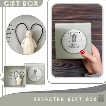 Wooden Box Angel Is A Retro Christmas Gift For You One Size