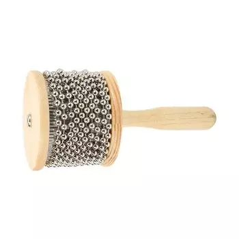 Wooden Cabasa Steel Ball Hand Cranked Toy Portable Children Teaching Musical InstrumentLarge