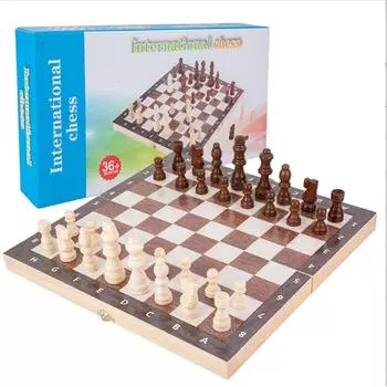 Wooden Chess: Children s Adult Puzzle Thinking, Logic Game Exercise, Chessboard Toy