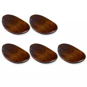 Wooden Chopstick Set of Current model J-kitchens Rests, Oval, 5, 5.2x3.2cm,