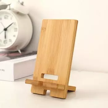 Wooden Desktop Phone Holder Lazy Phone Stand Smartphone Charging Stand Lazy Phone Bracket Mobilephone Support Tablet Stand AVE S