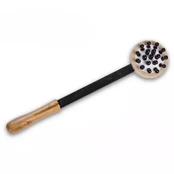 Деревянный двухсторонний массажный молоток для снятия стресса, массажная палка, царапающий молоток, инструмент для релаксации и массажа тела 1pc