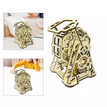 Деревянные шестеренки, вращающееся колесо, конструктор, игрушка «сделай сам» для любителей головоломок, творческая сборка, модель шестеренок