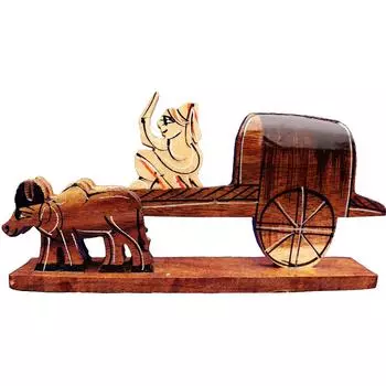 Wooden handicrafts Showpiece Table Decor and Wall Mounted Home Decoretion Toy for Kids Gift Product 14cm Clear 1 Piece