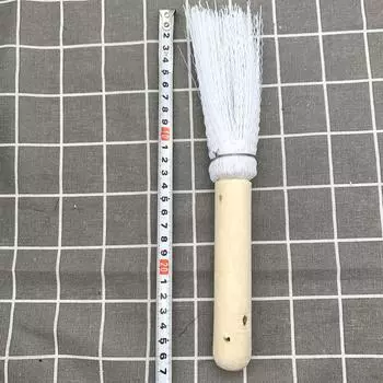 Wooden Handle White Silk Pot Brush, Dishwashing Pot Brush