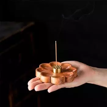 Wooden Incense Burner Desktop Bookshelf Aromatherapy Stove Ornaments Crafts Bedroom Incense Decorative Home Decorations