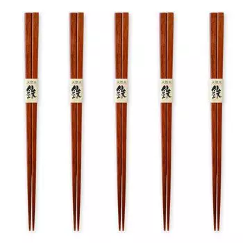 Wooden Ironwood Set of Current Model J-kitchens Chopsticks, 5, 23cm,